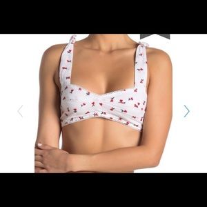 Free People Britt Cherry Bralette Size Large